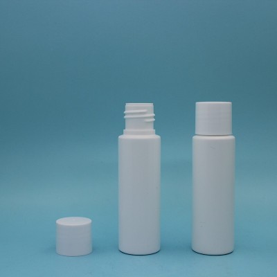 30ml small cosmetic bottle with plug, 1oz white cosmetic plastic bottle